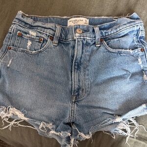 Abercrombie & Fitch Blue Denim Shorts